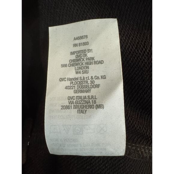 Susan Graver Weekend Washed French Terry Blazer Black Large Business Career NWOT - Picture 14 of 14